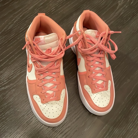 (Women) Nike Dunk High UP 'Sail Light/Crimson Bliss' DH3718-107 NWOT - Picture 7 of 12